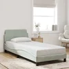 Okvir za krevet Dover svijetlosivi 90x190 cm baršun