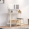Konzolni stol bijeli 110 x 40 x 80 cm od masivne borovine