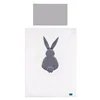 BELISIMA 3-delna posteljnina Rabbit 100/135 belo-siva