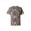 GUESS JEANS Majica pesek/temno rjava/oliva/bela