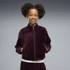 PUMA Essentials Elevated Velour Track Jacket Youth, Clothing, Ruby Noir, 13-14Y