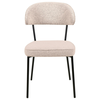 Hom`in STOL, les, kovina, tekstil pink