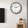 Compas Zidni sat C2877, 33.5 cm, Crni