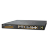 Planet GSW-2620HP Managed 10G Ethernet (100/1000/10000) Power over Ethernet (PoE) 1U Black network switch