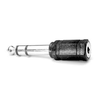 Zvočna redukcija, Jack (6,3 mm) moški - Jack (3,5 mm) ženski, stereo, črna
