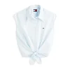 Tommy Jeans Bluza svetlo modra/bela