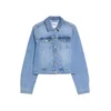 Bershka Prehodna jakna moder denim