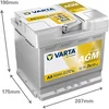 Akumulator VARTA Silver Dynamic AGM A9 (50Ah, 12V, 540A) *ZALOGA*