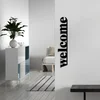 Wallity Zidna dekoracija Welcome, 70x13 cm, 1.5 mm, Crna