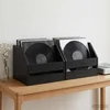 vidaXL Škatla za vinilne albume 2 kos Črni hrast 38 x 30 x 29 cm