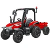 Veliki traktor s prikolicom 4×4 – crveni