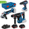 BOSCH 0615990N42 GBH 187-Li + GWS 18V-10 + GSR 18V-50; 2 x 5.0 Ah Set akumulatorskih alata