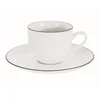 Orion Bele porcelanaste skodelice s krožnikom DECORA 100 ml 2 kosa.