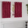Baršunaste zavjese 2 pcs Vinska crvena 140 x 140 cm Baršun