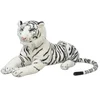Vidaxl Plišasta igrača tiger bela XXL