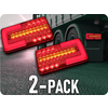 KAMAR LED zadnja luč 12/24V, 4 funkcije/2-PACK! [L2301]