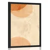 Plakat krogi in linije Peach Fuzz - 60x90 silver