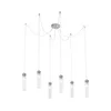 Kolarz 6009.30650 - Luster na sajli RAGGIO 6xE14/25W/230V pauk srebro