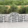 Lučne gabionske košare 30 kom 200x50x80/100cm pocinčano željezo