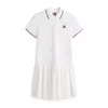 Tommy Jeans Vsakodnevna obleka Tommy Badge DW0DW22328 Bela Relaxed Fit