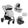 KikkaBoo Kolica Ava 3in1 set sa I-SIZE autosedištem i tvrdom korpom Grey (KKB13062)