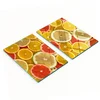 shumee Elegantne in trpežne steklene table z vzorcem citrusov 2x40x52 cm