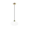 Luster na sajli HARMA 1xE27/15W/230V prečnik 25 cm bela/zlatna