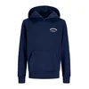 Jack & Jones Junior Majica JJEBrandes temno modra / temno siva / bela