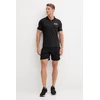 Polo EA7 Emporio Armani moški, črna barva