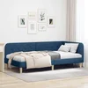 Kutni okvir kreveta Plava 90 x 200 cm tkanina