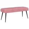Vidaxl Klop s gumbnim oblazinjenjem Roza 80 x 40 x 46 cm Žamet