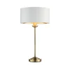 Endon 104054 - Stona lampa HIGHCLERE 1xE14/7W/230V bela/mesing prečnik 25 cm