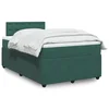vidaXL vidaXL Box spring postelja z vzmetnico temno zelen 120x190 cm žamet, (21308364)