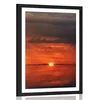 Plakat s paspartujem samotna barčica - 20x30 no frame