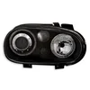 OEM Kristalni farovi Angel Eyes VW Golf IV, Crni