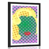Plakat s paspartujem Marilyn Monroe v pop art stilu - 20x30 silver
