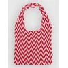 Blue Tomato Crochet Tote Bag red zigzag