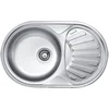 Deante Twist ZEU 311B Sudopera, 1 korito, 17cm, Čelična, Inox