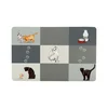 Trixie Patchwork Cat podloga za posodo, D 44 × Š 28 cm