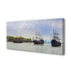 tulup.si Slika na platnu Ladje nebo dan oblaki 100x50 cm