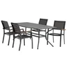 LARVIK D200 sto + 4 MADERNE stolice siva