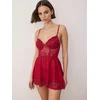 Trendyol Milla Ženski set babydoll spavaćice i gaćica Thmaw26Cy00002, Bordo