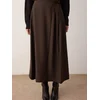 Trendyol Modest Ženska suknja Tctaw25Ee00007, Smeđa