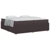 Vidaxl Konstrukcija postelje Temno rjava 200 x 200 cm blago