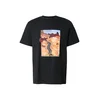 HUGO Majica Dikerd svetlo modra / rjava / temno rdeča / črna