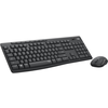 Logitech tipkovnica +miška brezžična Desktop MK295 SLO - grafitna barva SLO, silent