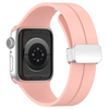 Techsuit - Zamjenski remen - Apple Watch 1 / 2 / 3 / 4 / 5 / 6 / 7 / 8 / 9 / SE / SE 2 / Ultra / Ultra 2 (42 / 44 / 45 / 49mm) - Ružičasta KP29287