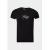HUGO Majica 90s pastelno modra/rosé/črna/bela