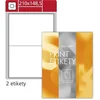 SK Label Snemljive etikete S&K Label - bele, 210 x 148 mm, 200 kosov