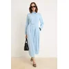Trendyol Modest Ženska haljina Tctss26Eb00047, Svetloplava
